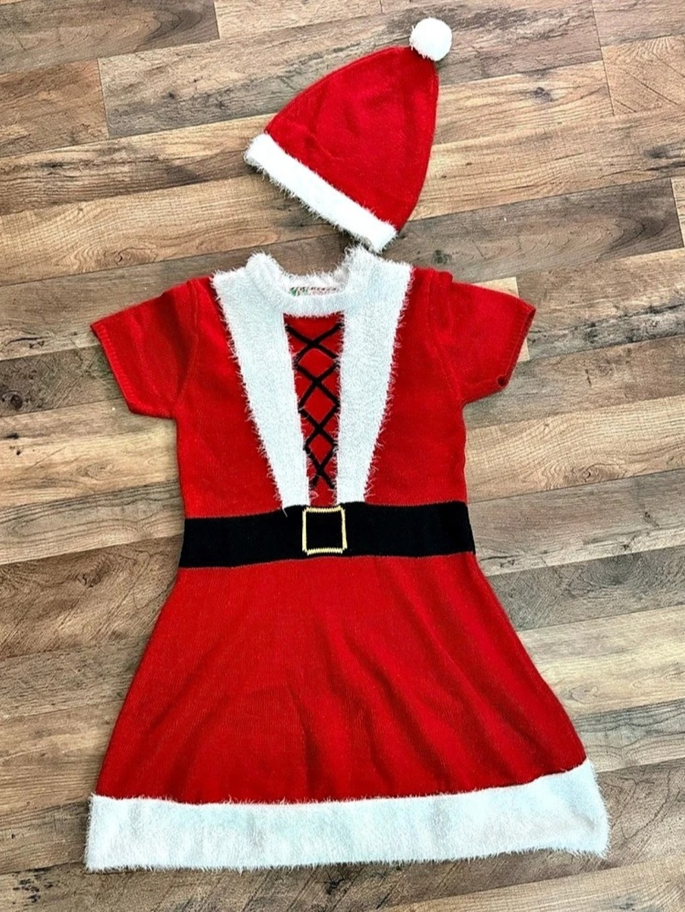 Santa Costume Dress with Hat